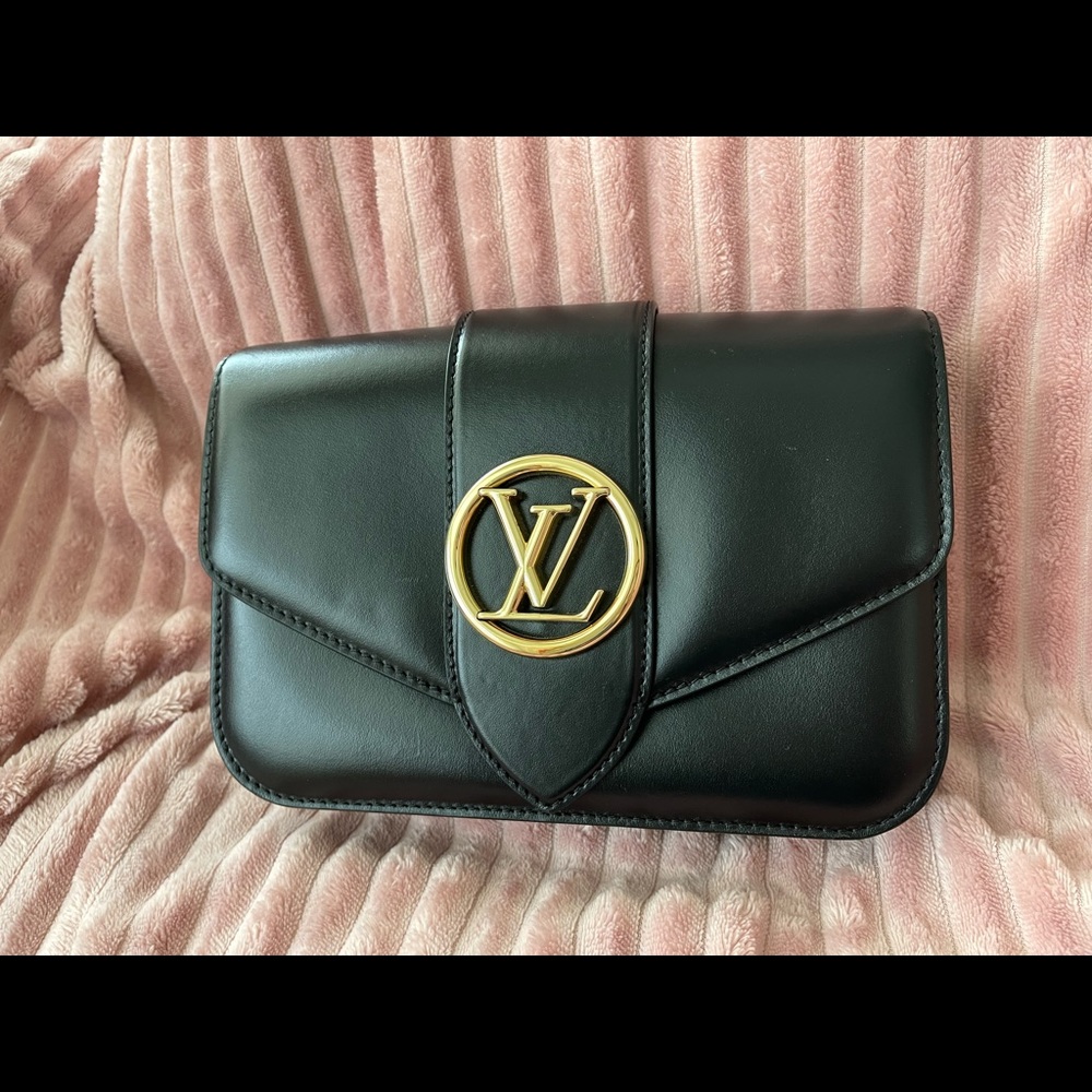 Louis Vuitton LV Pont 9 crossbody leather handbag black - Picture 5 of 10